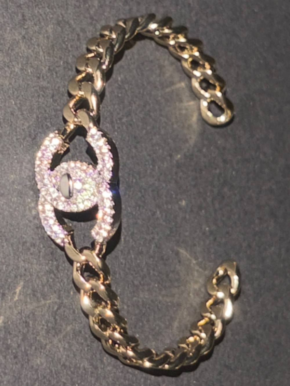 ✴️🪩⛓️  CC Open Chain Cuff🫸🏼⛓️✴️ - Picture 7 of 13